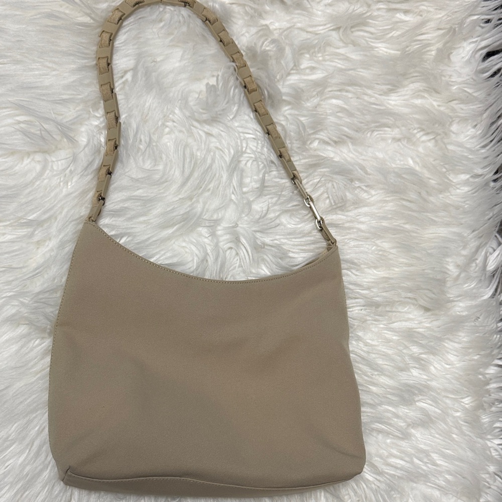 Vintage Salvatore Ferragamo Beige Shoulder Bag